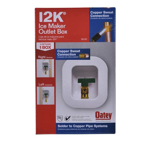 oatey steel ice maker box|oatey ice maker outlet box.